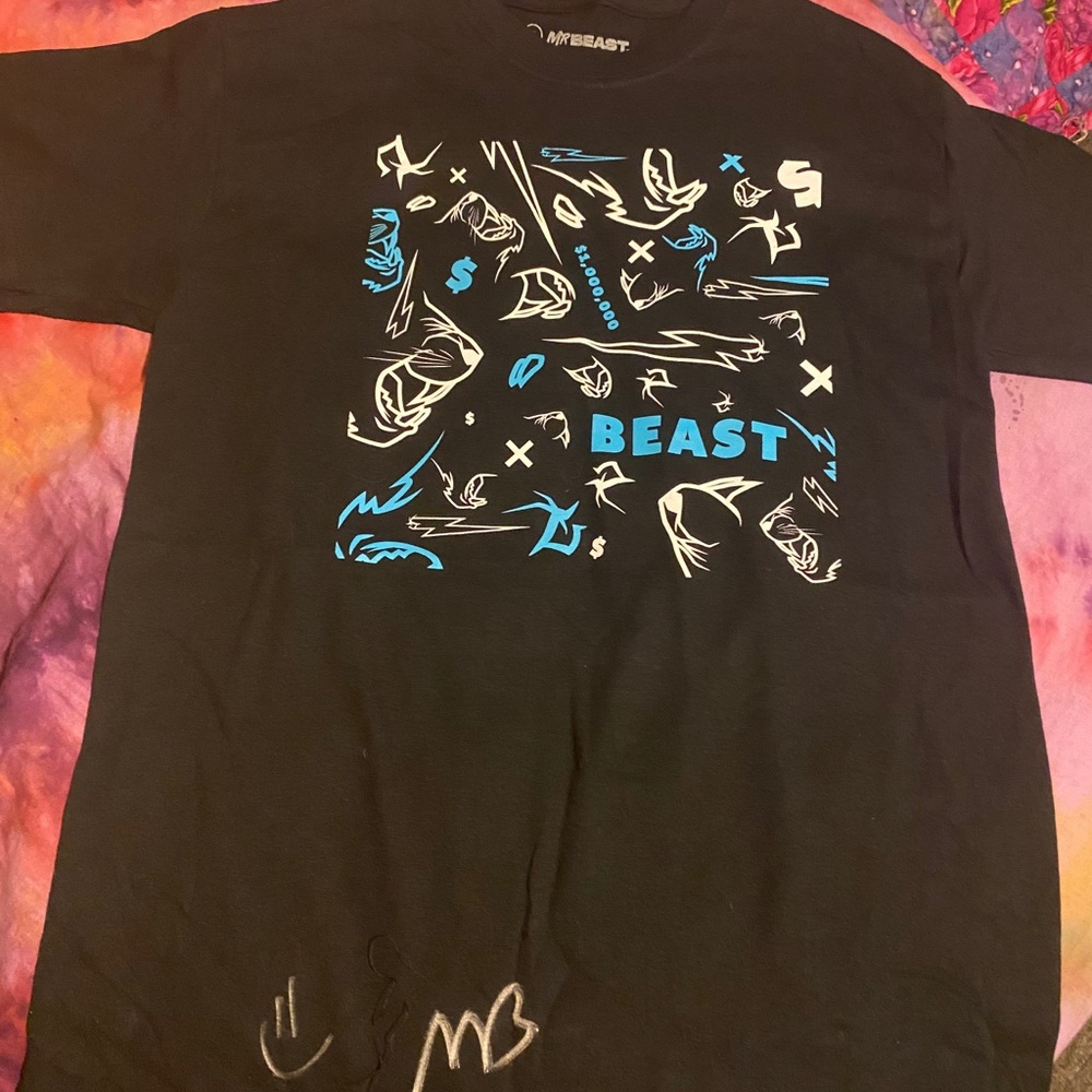 MRBEAST LIMITED 24hour STREAM SIGNED SHIRT